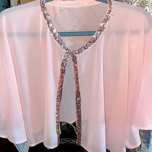 Shear dressy shrug